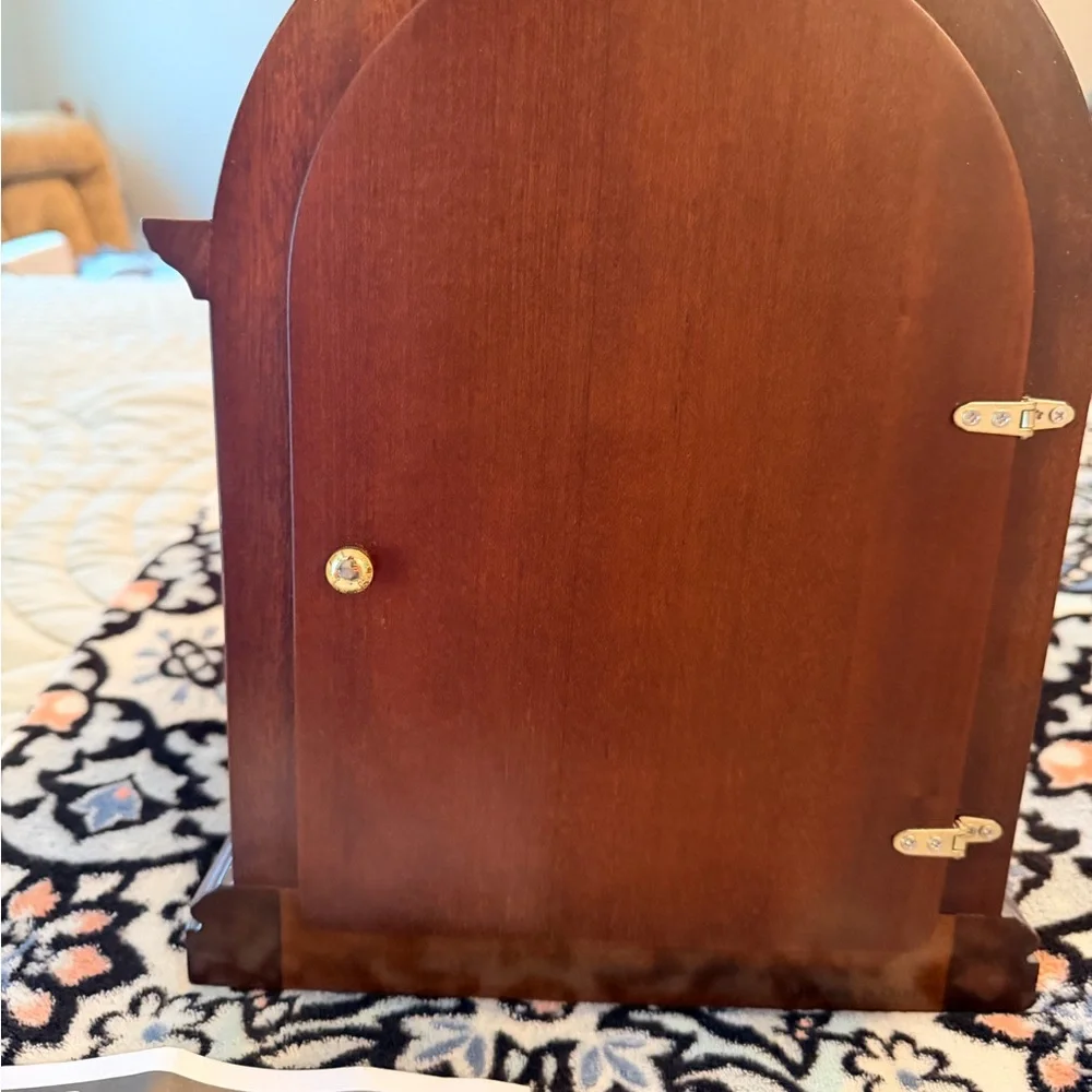 Howard Miller Classic Mantel Clock in Rich Brown Wood